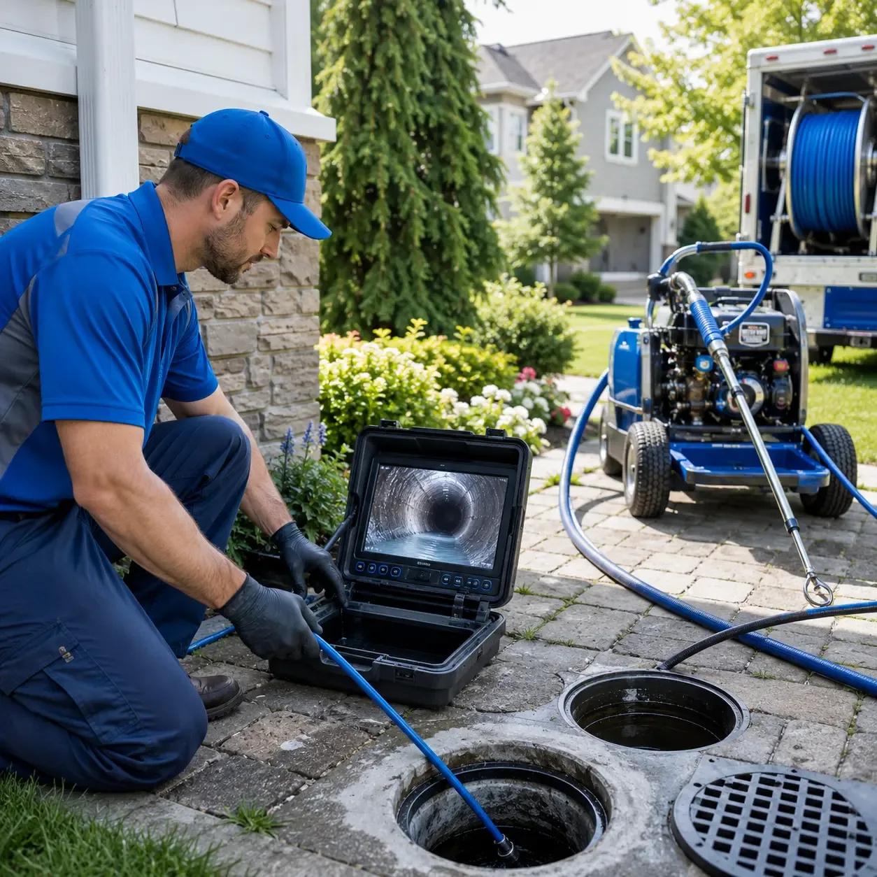 Outdoor drain cleaning professionals serving Chambersville, PA